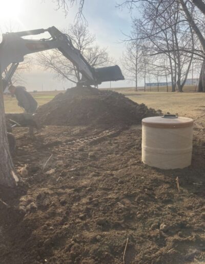 Septic tank install
